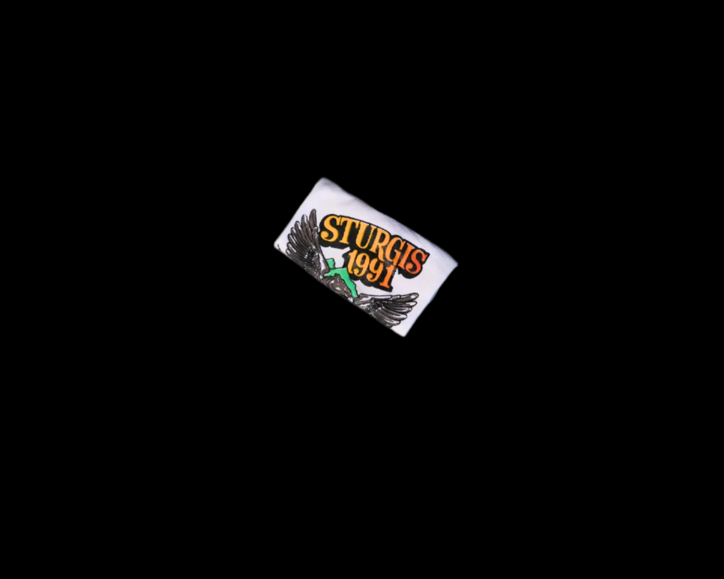 Small rectangular with 'Sturgis 1991' branding on a white background