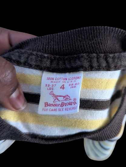 Vintage 1970 Striped Buster Brown Tee